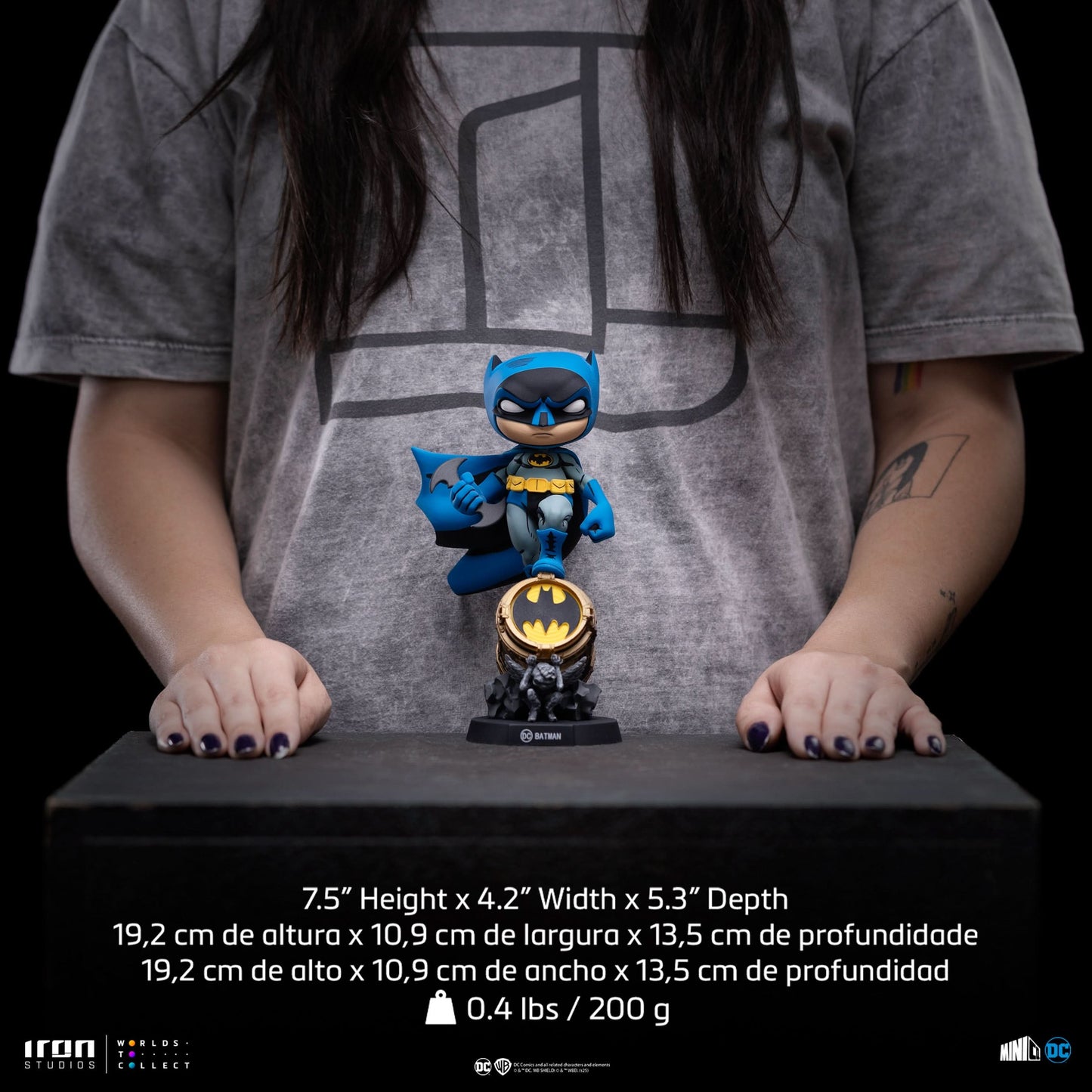 Statue Batman (Blue Version) - DC Comics - Minico - Iron Studios