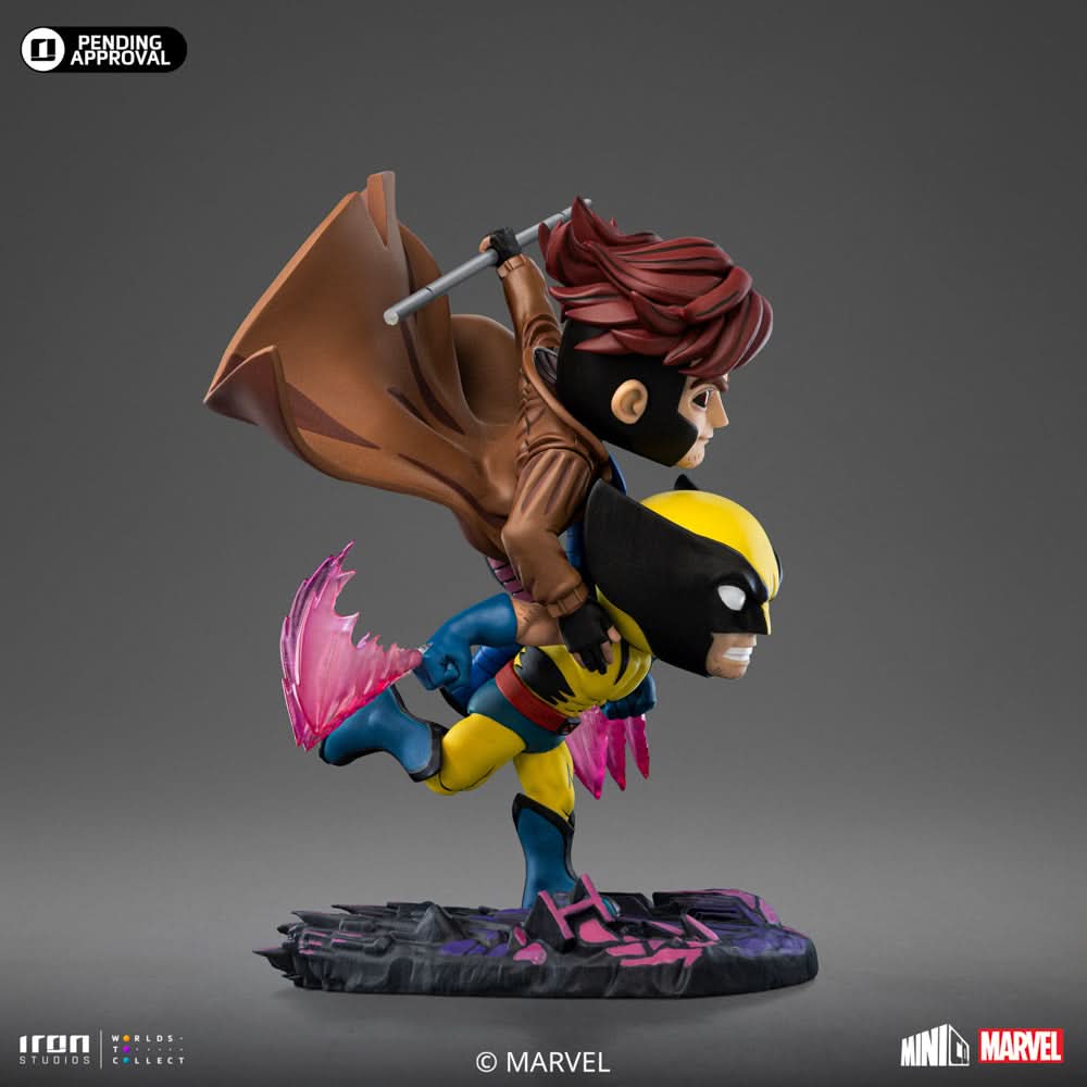 Statue Gambit and Wolverine - X-Men '97 - Minico - Iron Studios