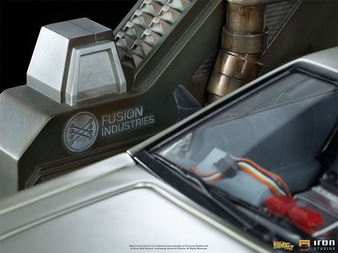 Statue Delorean Full Set Deluxe - Back to the Future II - Art Scale 1/10 - Iron Studios
