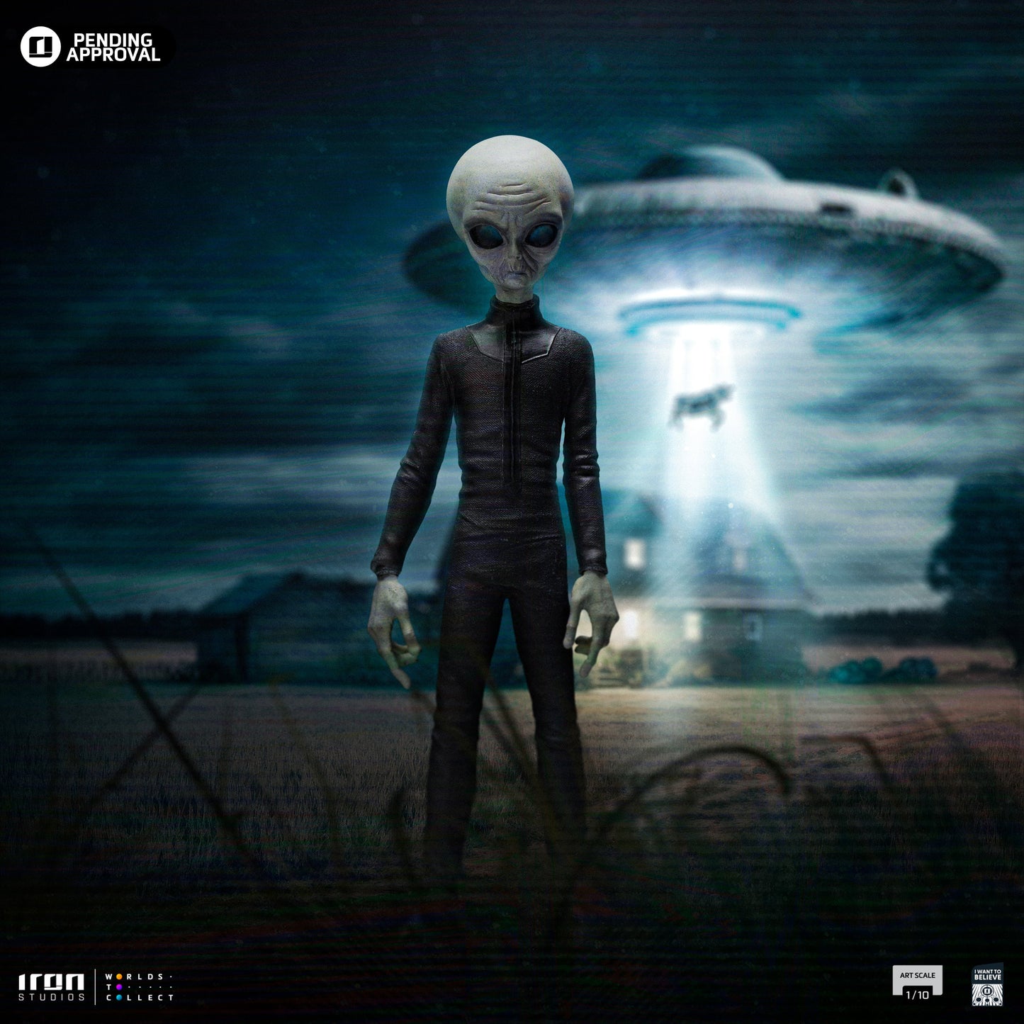 Statue Alien Grey - I Want To Believe - Art Scale 1/10 - Iron Studios
