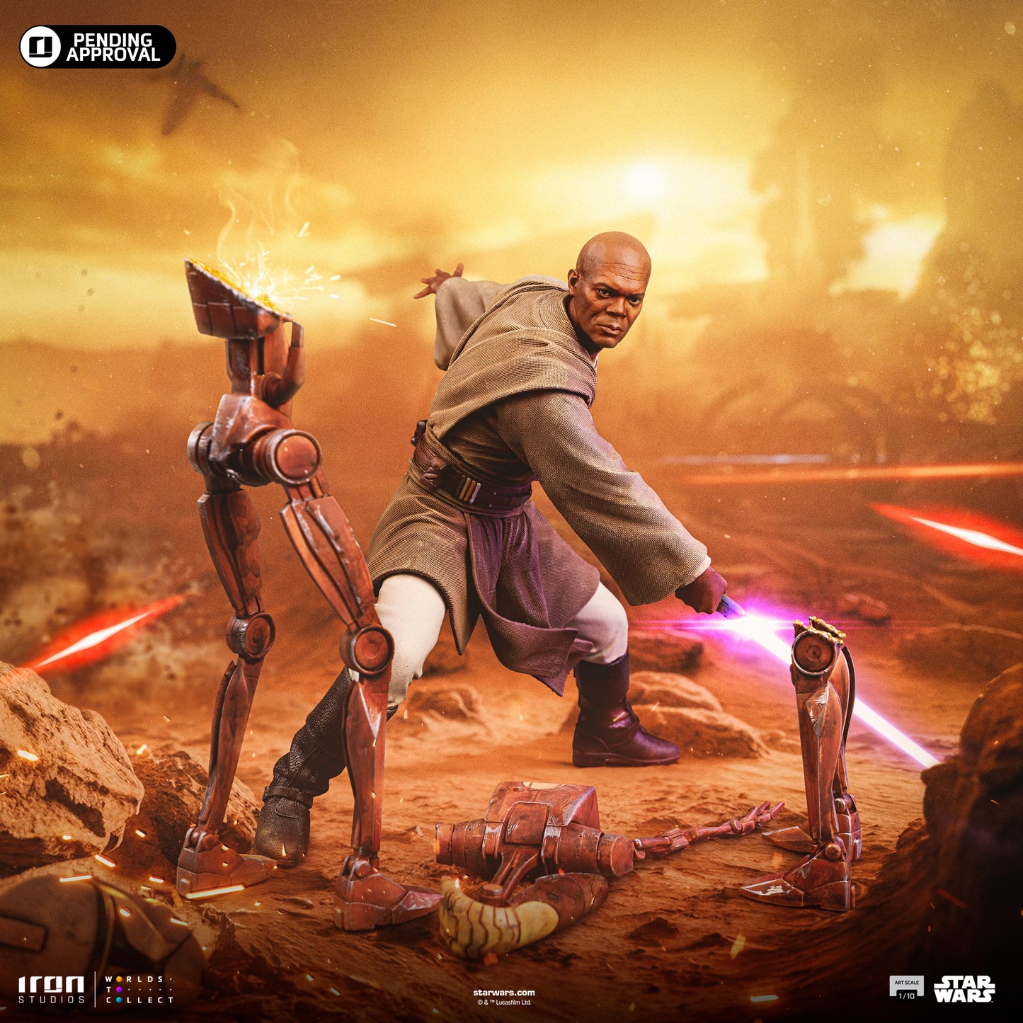 Pre-Order - Statue Mace Windu - Star Wars - Art Scale 1/10 - Iron Studios