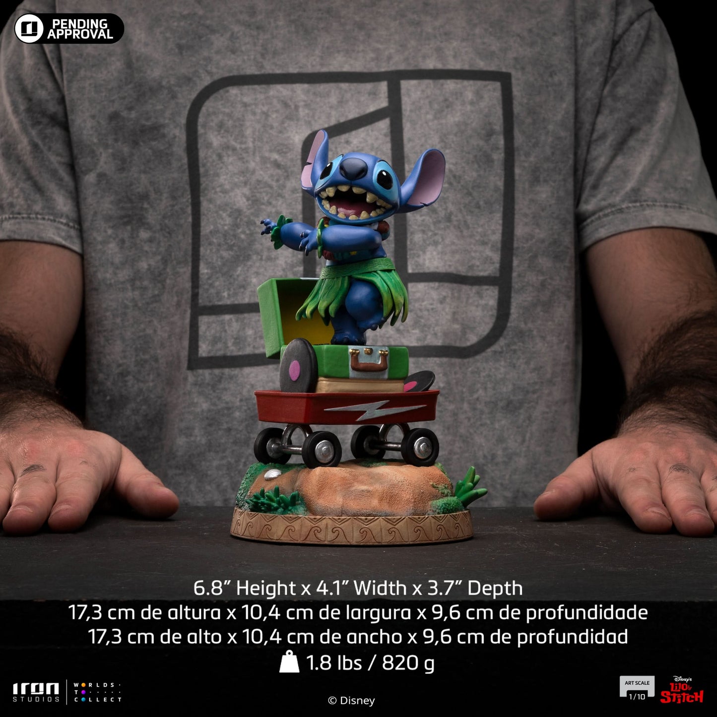 Statue Stitch Hula - Disney Classics - Art Scale 1/10 - Iron Studios