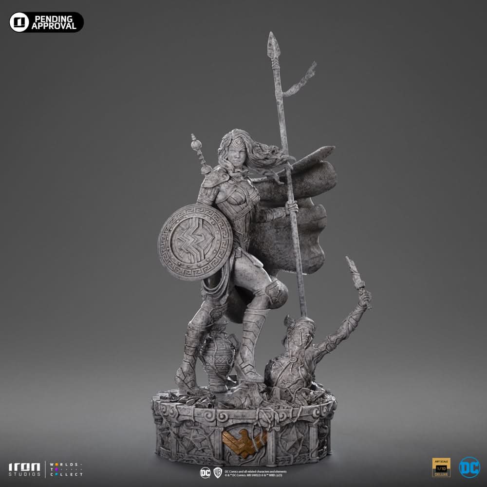 Statue Wonder Woman Unleashed Marble Variant - DC Comics - Art Scale 1/10 - Iron Studios