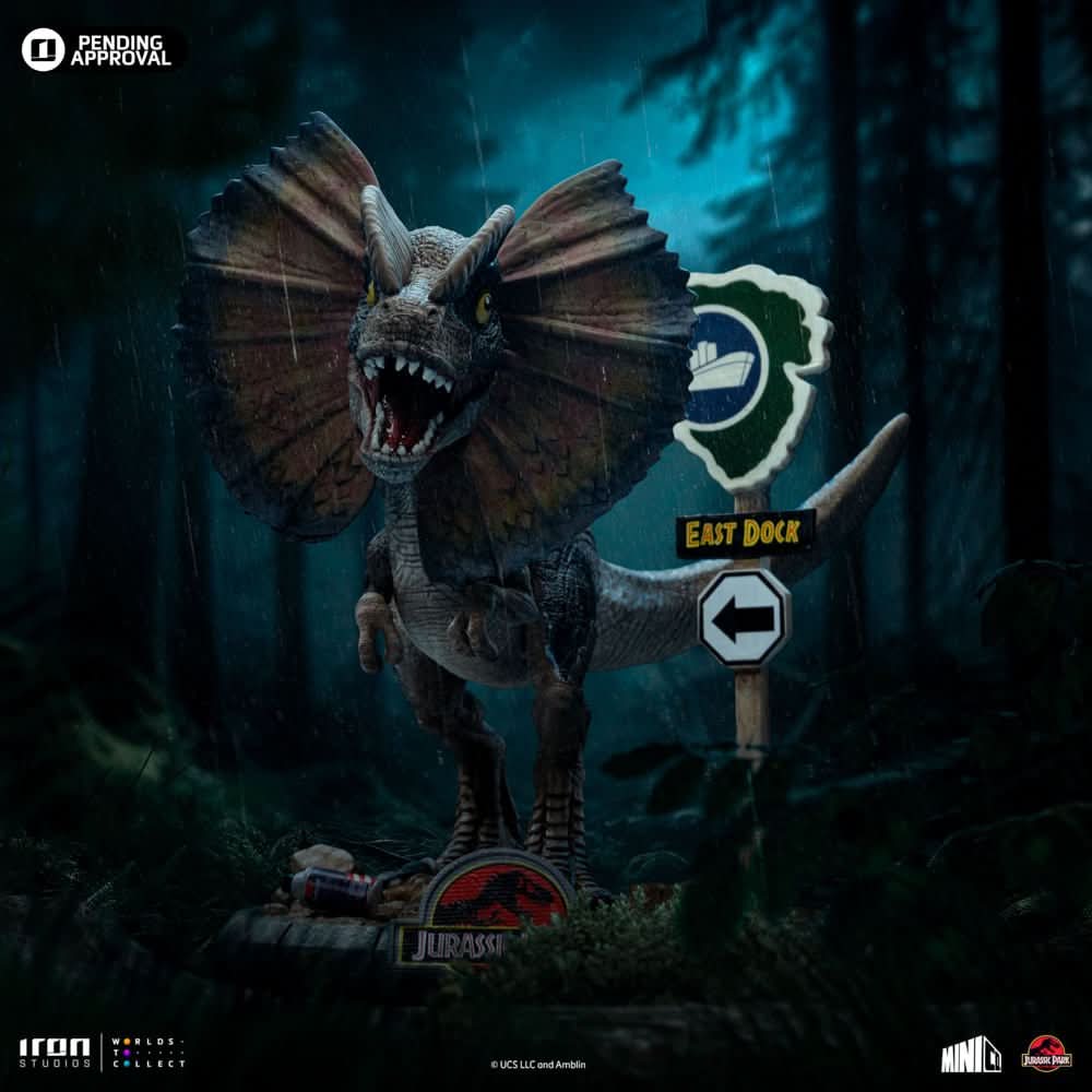 Statue Dilophosaurus - Jurassic Park - MiniCo - Iron Studios
